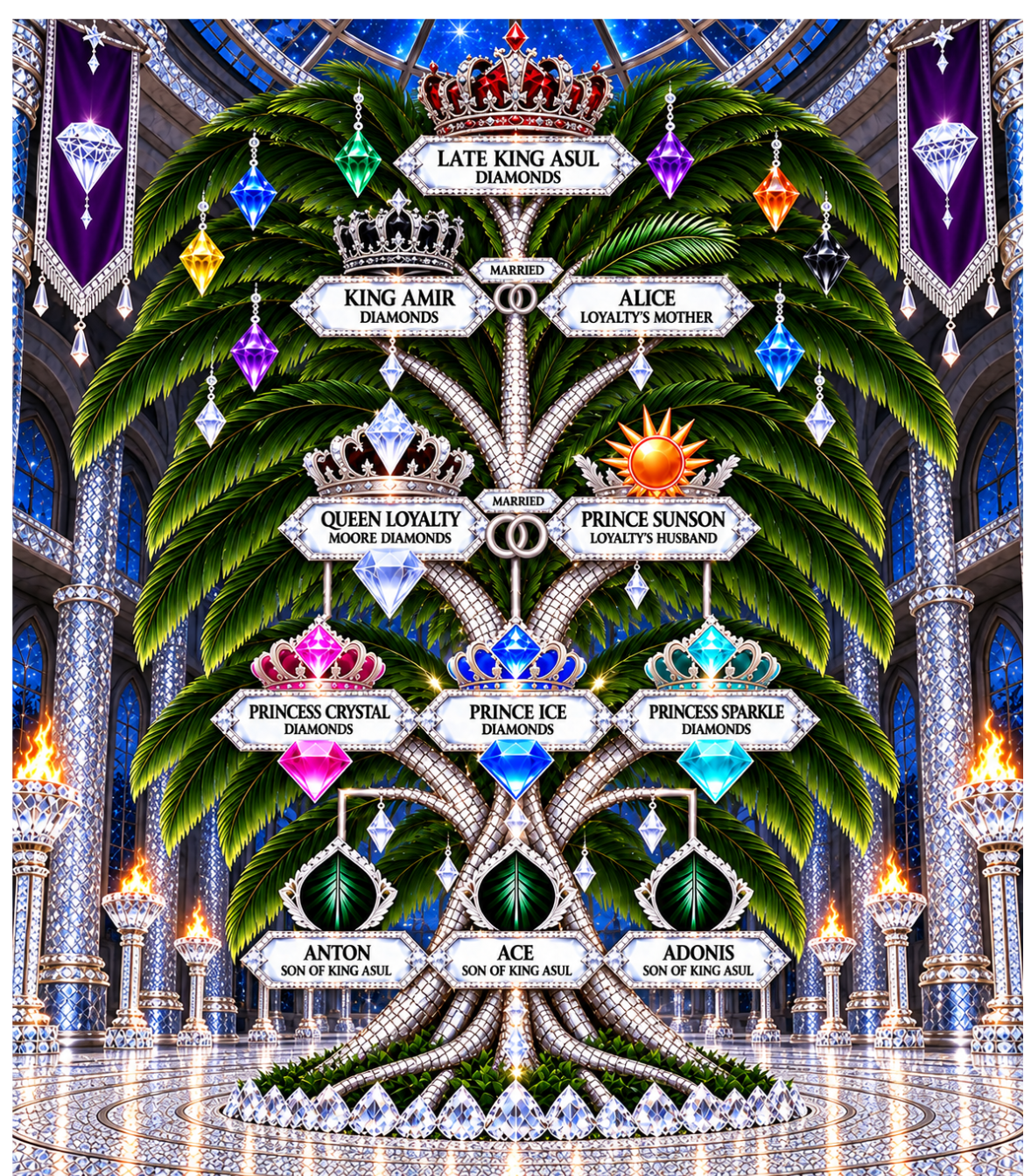 Palm tree of the Kingdom of La Hope
